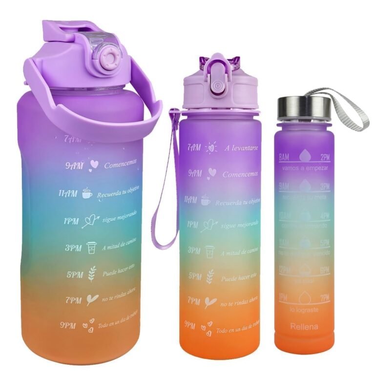 motivational water bottle set of 3 pcs 2000ml 03